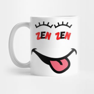 "Zen Smiley" Graphic Tee Mug